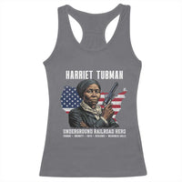 Harriet Tubman Patriotic Racerback Tank Top Female Empowerment History Gift