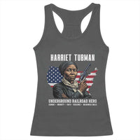 Harriet Tubman Patriotic Racerback Tank Top Female Empowerment History Gift