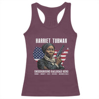 Harriet Tubman Patriotic Racerback Tank Top Female Empowerment History Gift