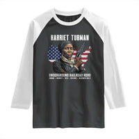 Harriet Tubman Patriotic Raglan Shirt Female Empowerment History Gift
