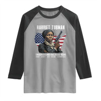 Harriet Tubman Patriotic Raglan Shirt Female Empowerment History Gift