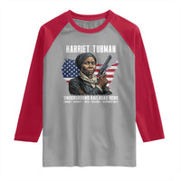 Harriet Tubman Patriotic Raglan Shirt Female Empowerment History Gift