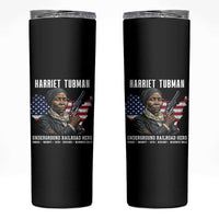 Harriet Tubman Patriotic Skinny Tumbler Female Empowerment History Gift