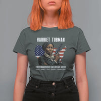 Harriet Tubman Patriotic T Shirt For Women Female Empowerment History Gift