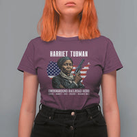 Harriet Tubman Patriotic T Shirt For Women Female Empowerment History Gift