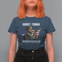 Harriet Tubman Patriotic T Shirt For Women Female Empowerment History Gift