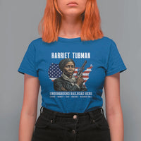 Harriet Tubman Patriotic T Shirt For Women Female Empowerment History Gift