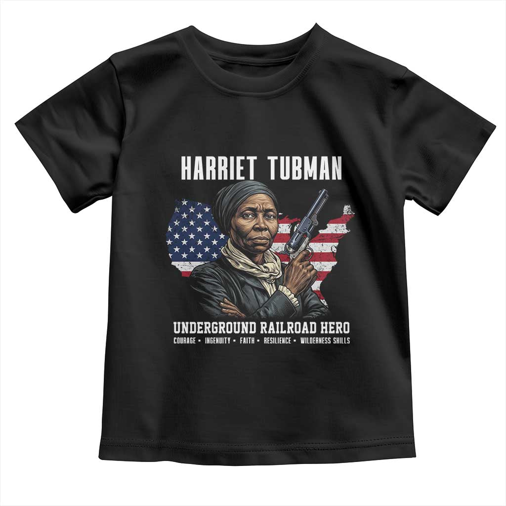 Harriet Tubman Patriotic Toddler T Shirt Female Empowerment History Gift