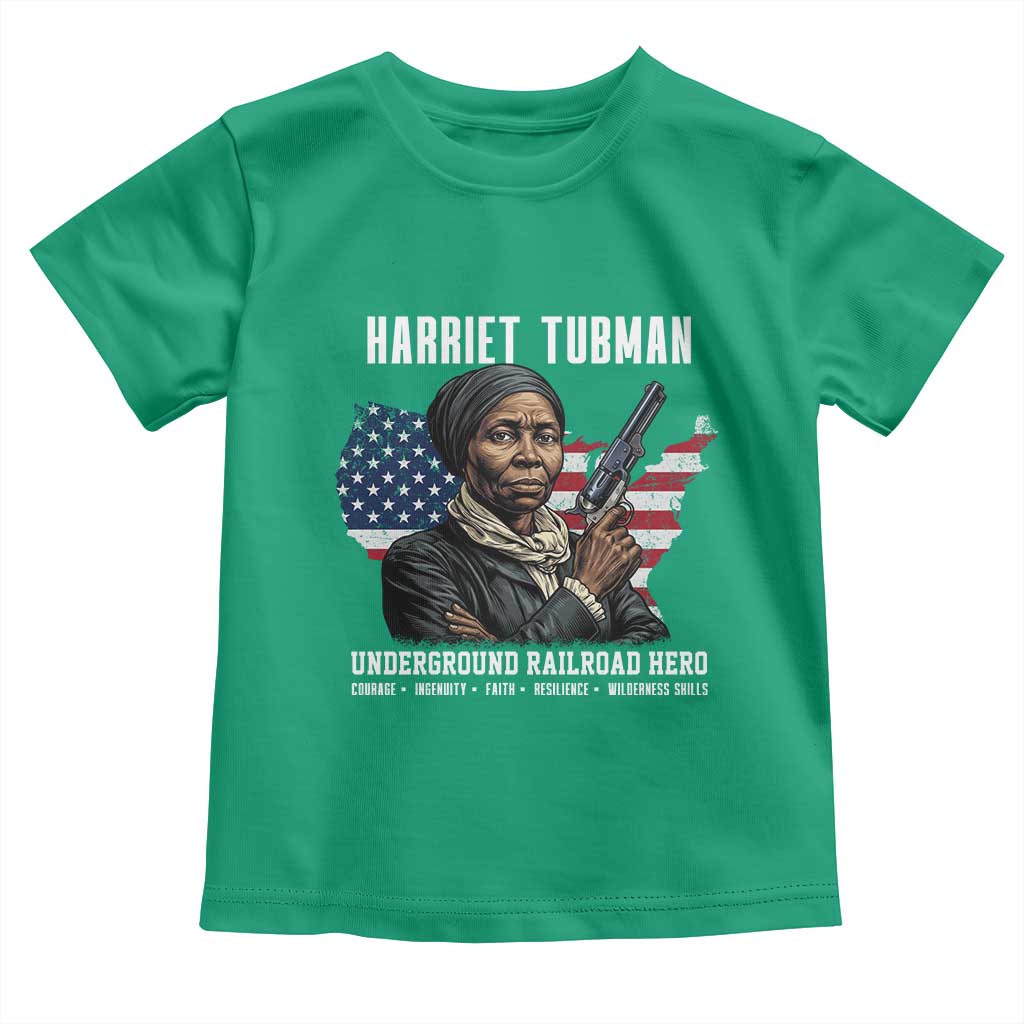 Harriet Tubman Patriotic Toddler T Shirt Female Empowerment History Gift