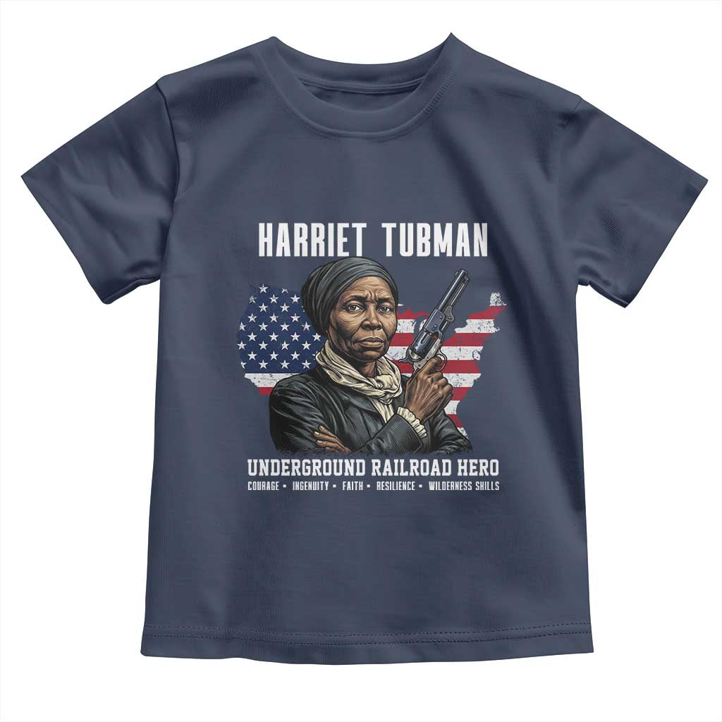 Harriet Tubman Patriotic Toddler T Shirt Female Empowerment History Gift