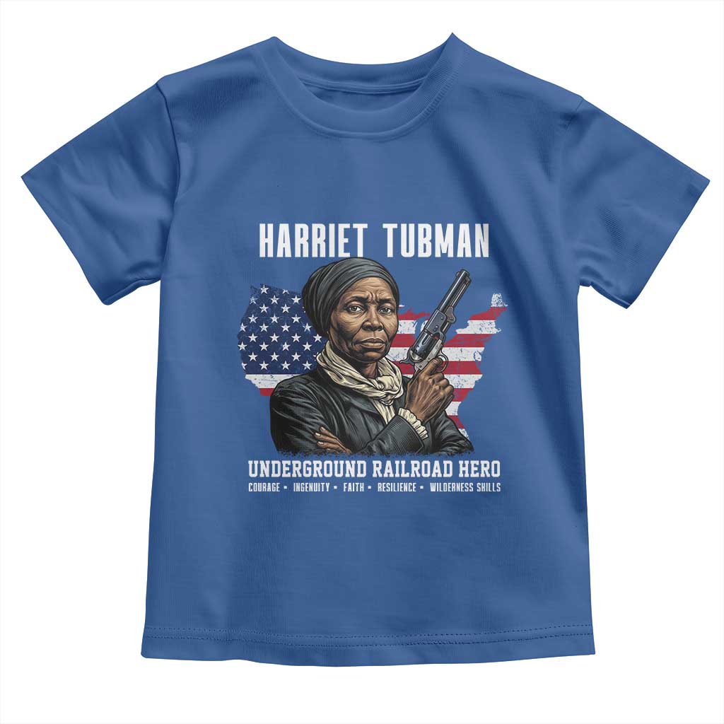 Harriet Tubman Patriotic Toddler T Shirt Female Empowerment History Gift
