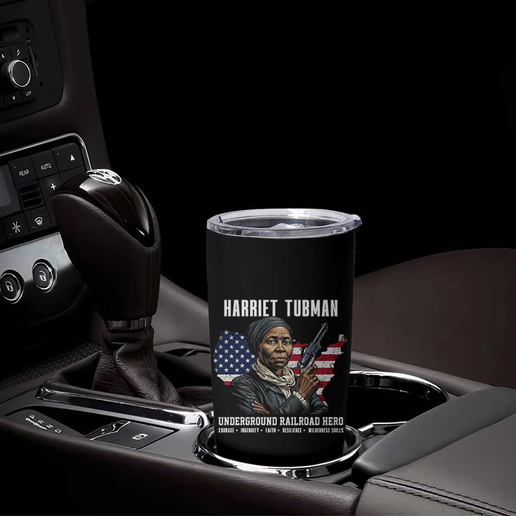 Harriet Tubman Patriotic Tumbler Cup Female Empowerment History Gift