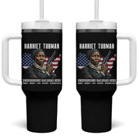 Harriet Tubman Patriotic Tumbler With Handle Female Empowerment History Gift