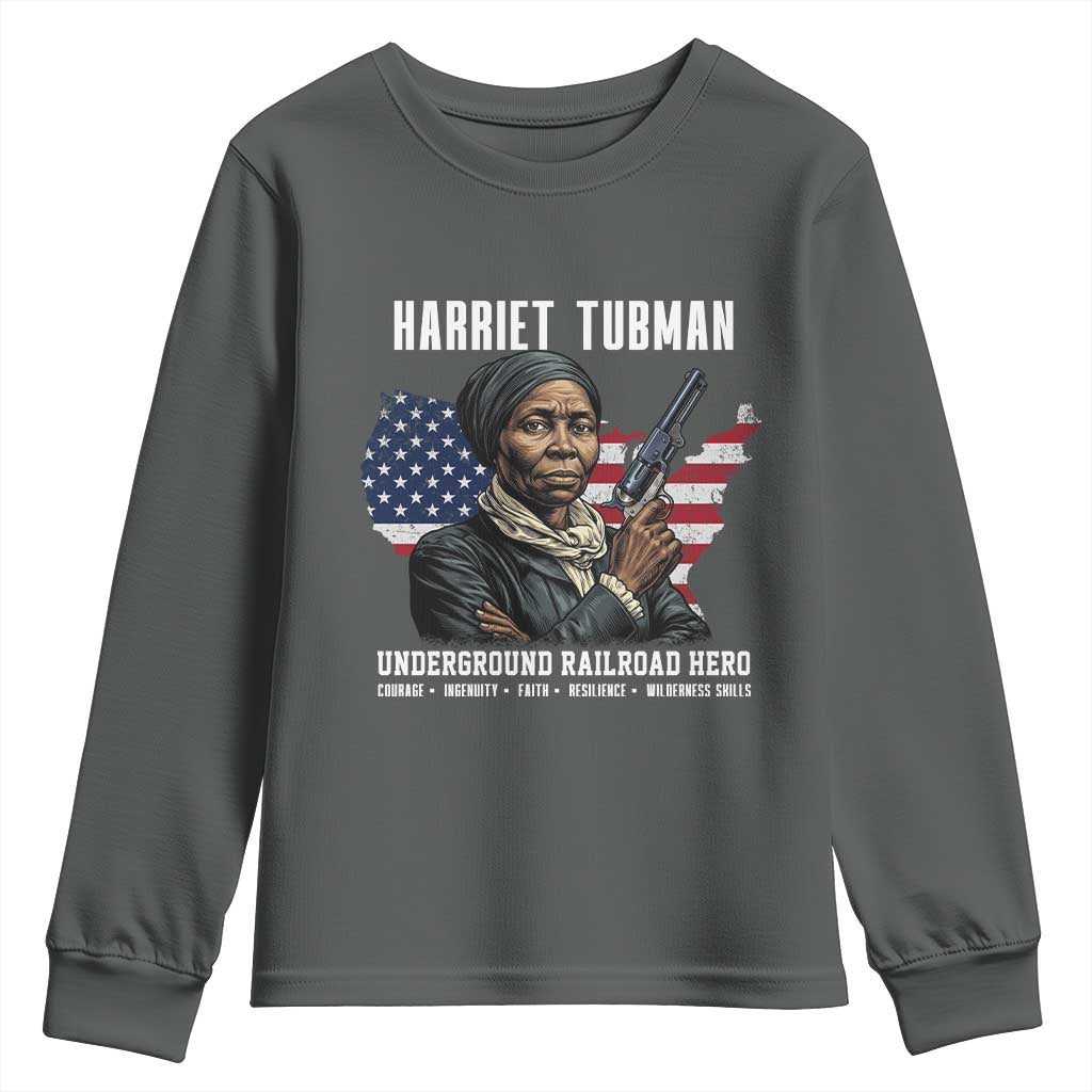 Harriet Tubman Patriotic Youth Sweatshirt Female Empowerment History Gift