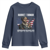 Harriet Tubman Patriotic Youth Sweatshirt Female Empowerment History Gift