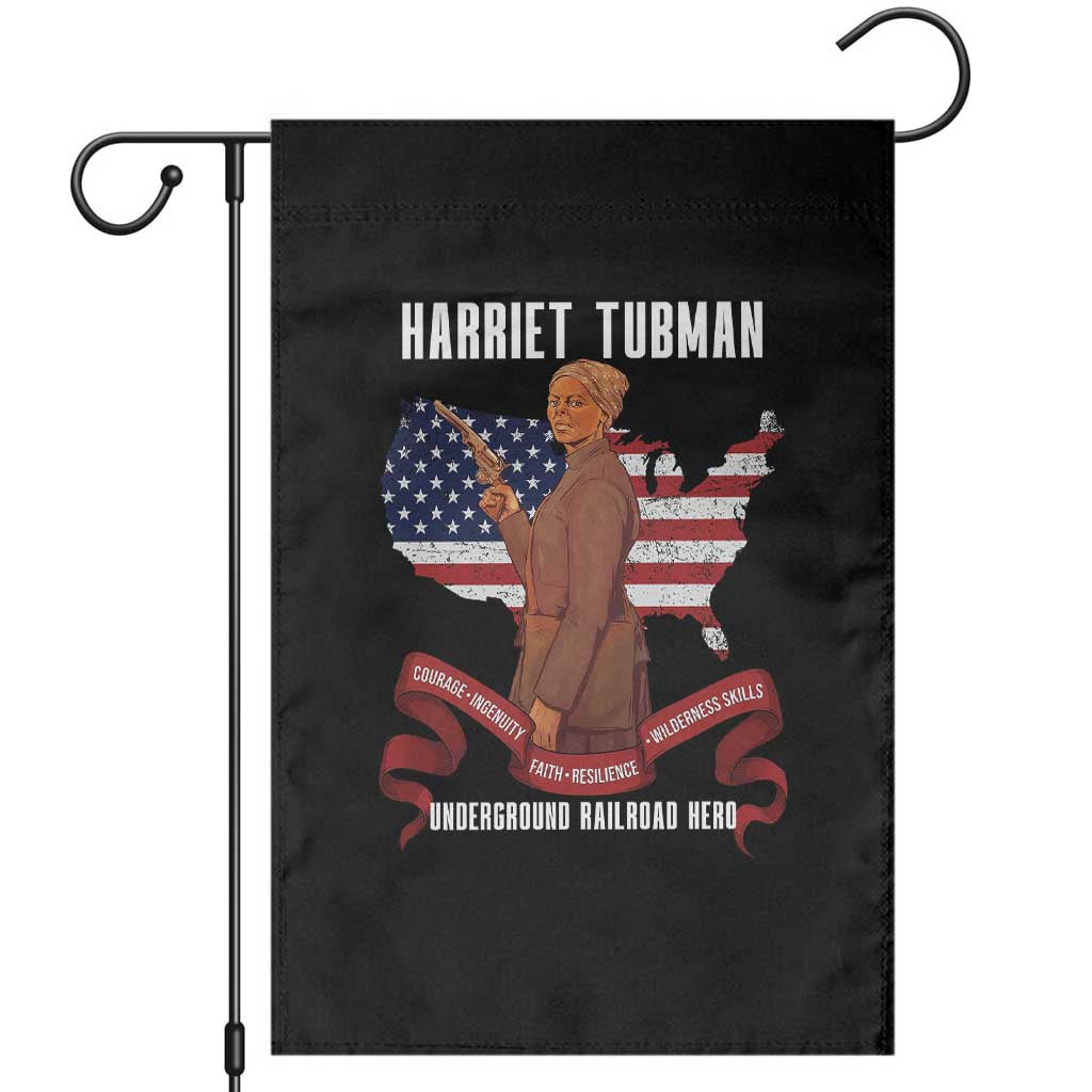 Harriet Tubman Patriotic Garden Flag Strong Black Women Pride