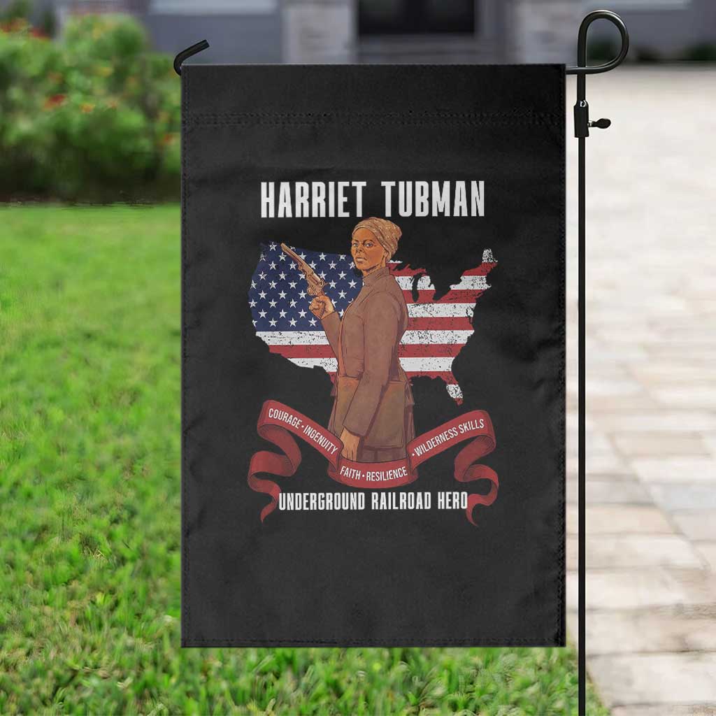 Harriet Tubman Patriotic Garden Flag Strong Black Women Pride