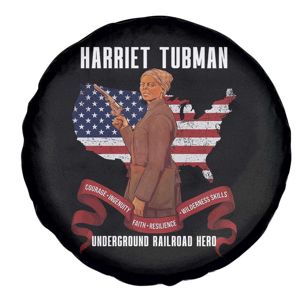 Harriet Tubman Patriotic Spare Tire Cover Strong Black Women Pride