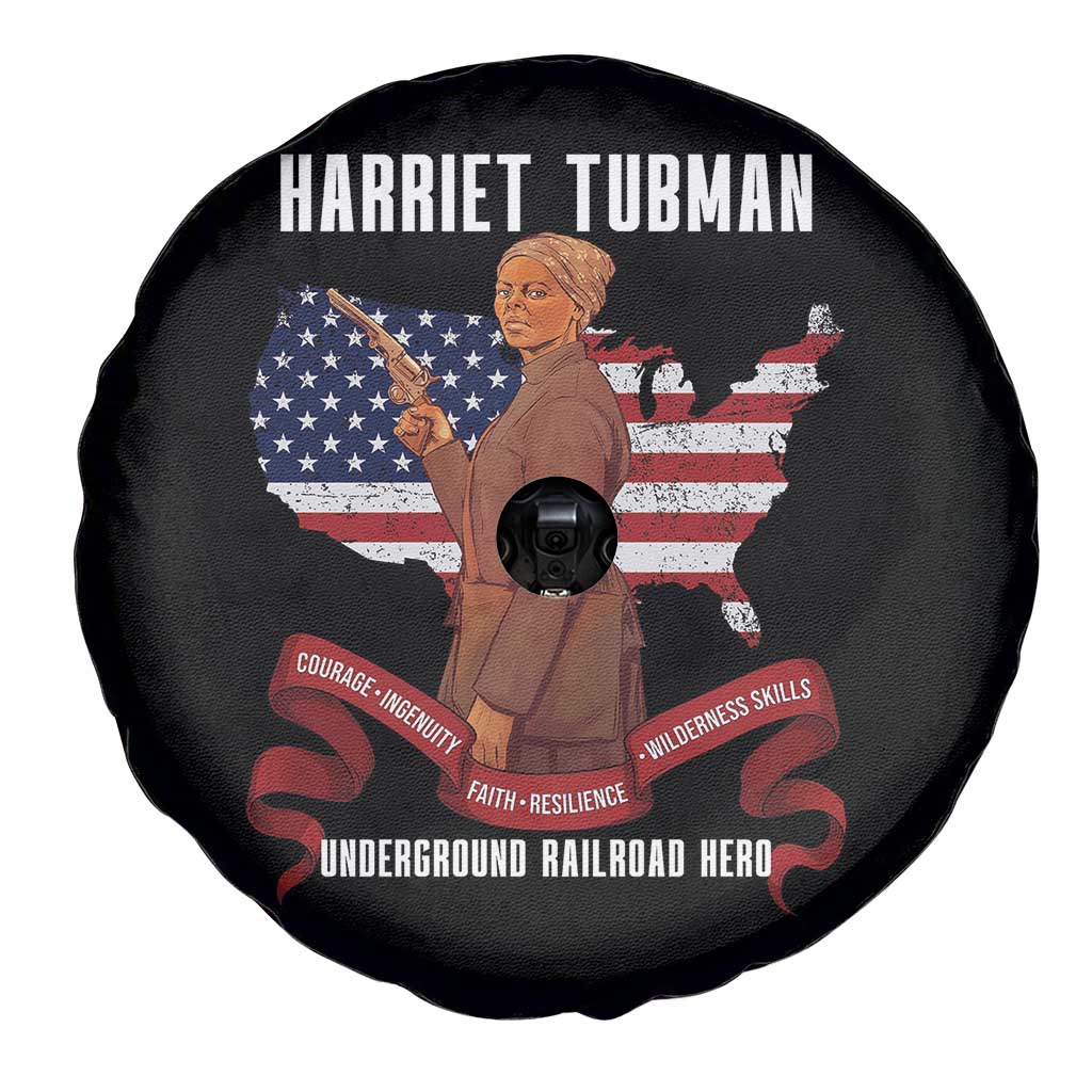 Harriet Tubman Patriotic Spare Tire Cover Strong Black Women Pride