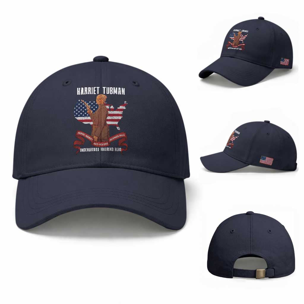 Harriet Tubman Patriotic Baseball Cap Strong Black Women Pride