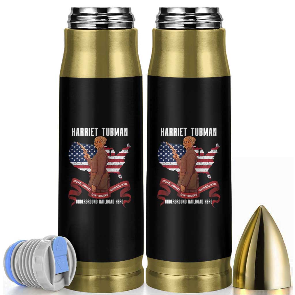 Harriet Tubman Patriotic Bullet Tumbler Strong Black Women Pride