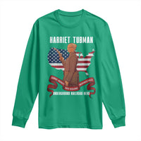 Harriet Tubman Patriotic Long Sleeve Shirt Strong Black Women Pride