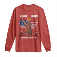 Harriet Tubman Patriotic Long Sleeve Shirt Strong Black Women Pride