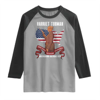 Harriet Tubman Patriotic Raglan Shirt Strong Black Women Pride