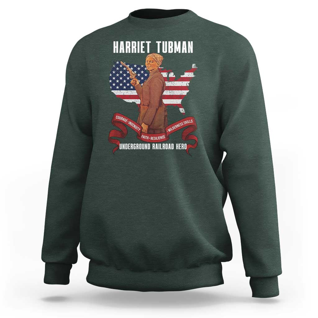 Harriet Tubman Patriotic Sweatshirt Strong Black Women Pride