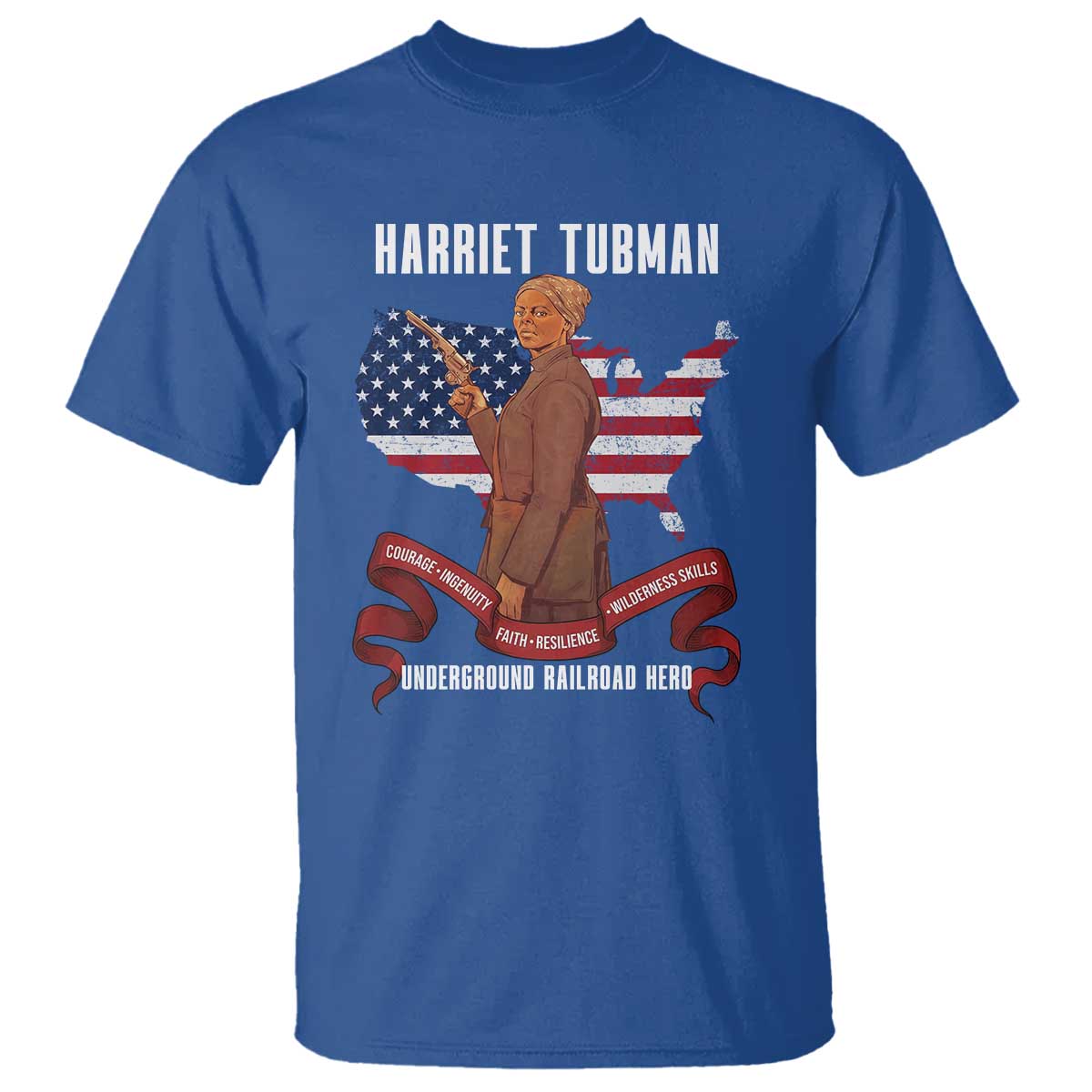 Harriet Tubman Patriotic T Shirt Strong Black Women Pride