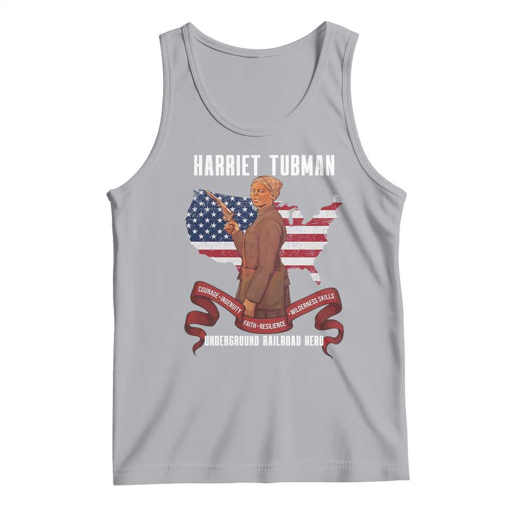 Harriet Tubman Patriotic Tank Top Strong Black Women Pride