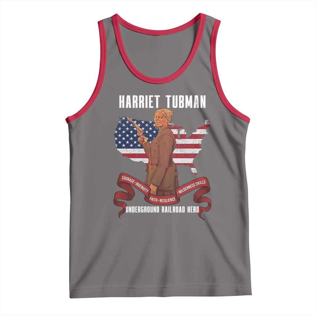 Harriet Tubman Patriotic Tank Top Strong Black Women Pride