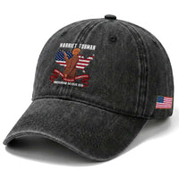 Harriet Tubman Patriotic Washed Cotton Baseball Cap Strong Black Women Pride