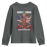Harriet Tubman Patriotic Youth Sweatshirt Strong Black Women Pride