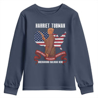 Harriet Tubman Patriotic Youth Sweatshirt Strong Black Women Pride