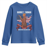 Harriet Tubman Patriotic Youth Sweatshirt Strong Black Women Pride