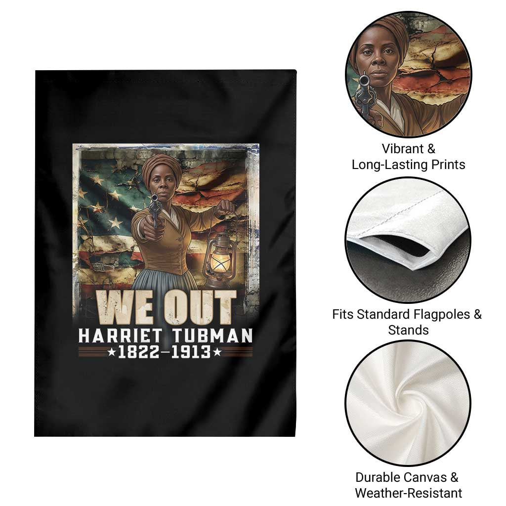 Harriet Tubman Garden Flag We Out Civil Rights History Movement Gift