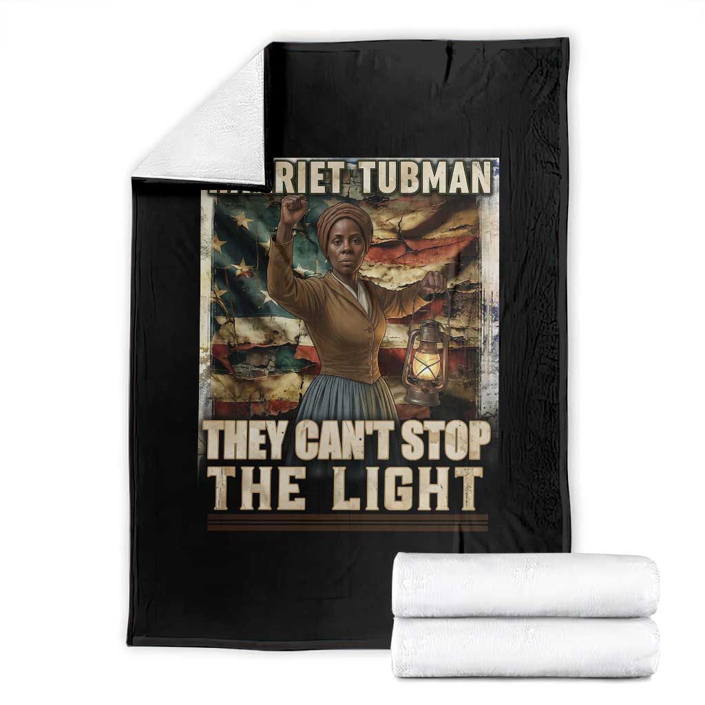 Harriet Tubman Throw Blanket Thay Can Not Stop The Light