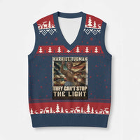 Harriet Tubman V-Neck Knit Sweater Vest Thay Can Not Stop The Light