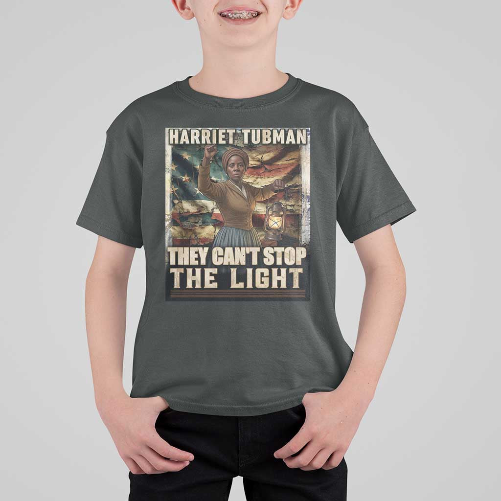 Harriet Tubman T Shirt For Kid Thay Can Not Stop The Light