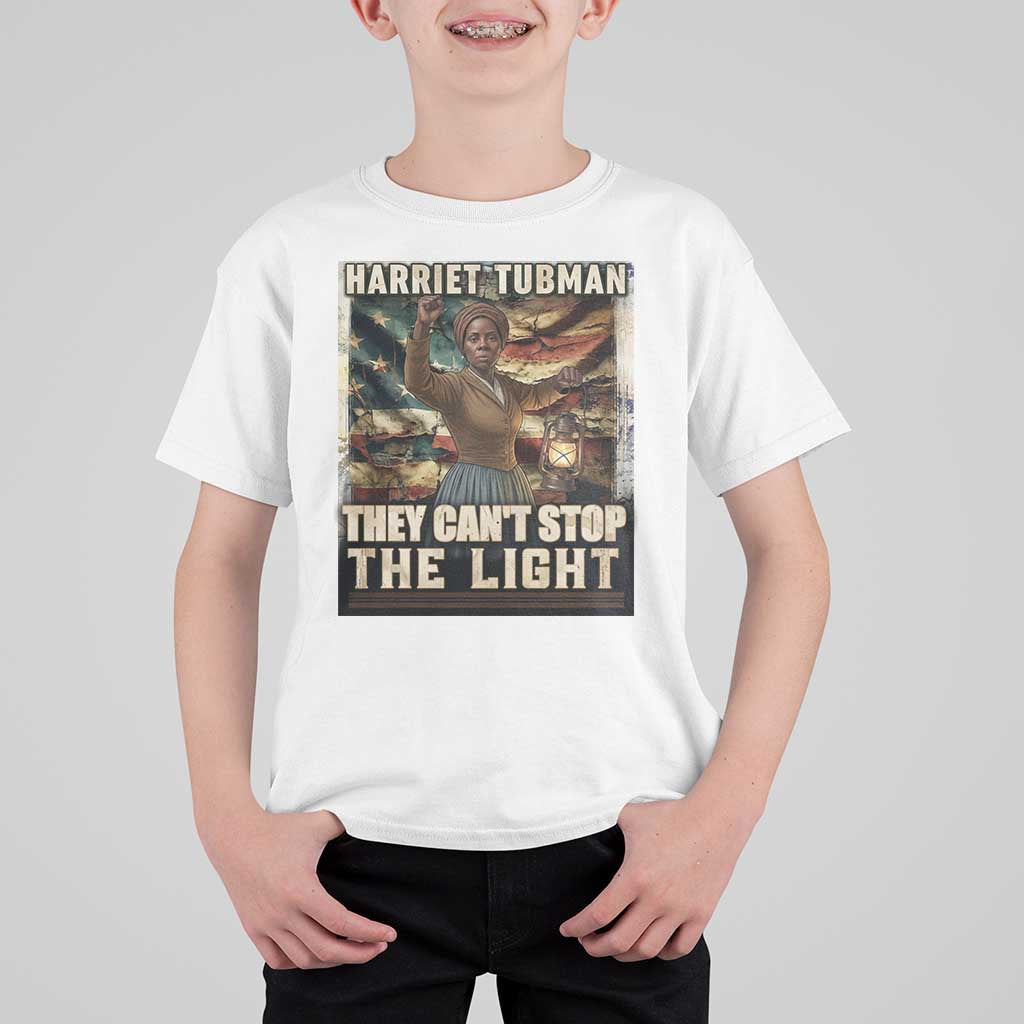 Harriet Tubman T Shirt For Kid Thay Can Not Stop The Light