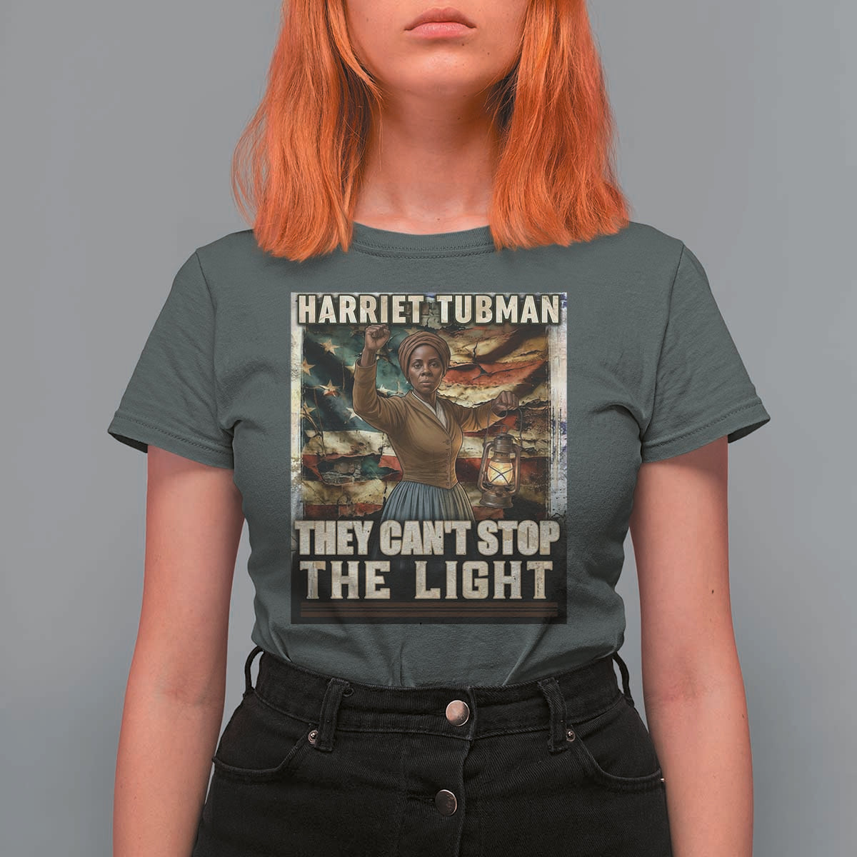 Harriet Tubman T Shirt For Women Thay Can Not Stop The Light