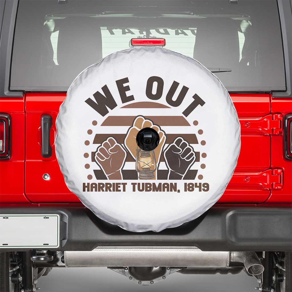 Harriet Tubman We Out 1849 Spare Tire Cover Vintage Sunset Black American Hero
