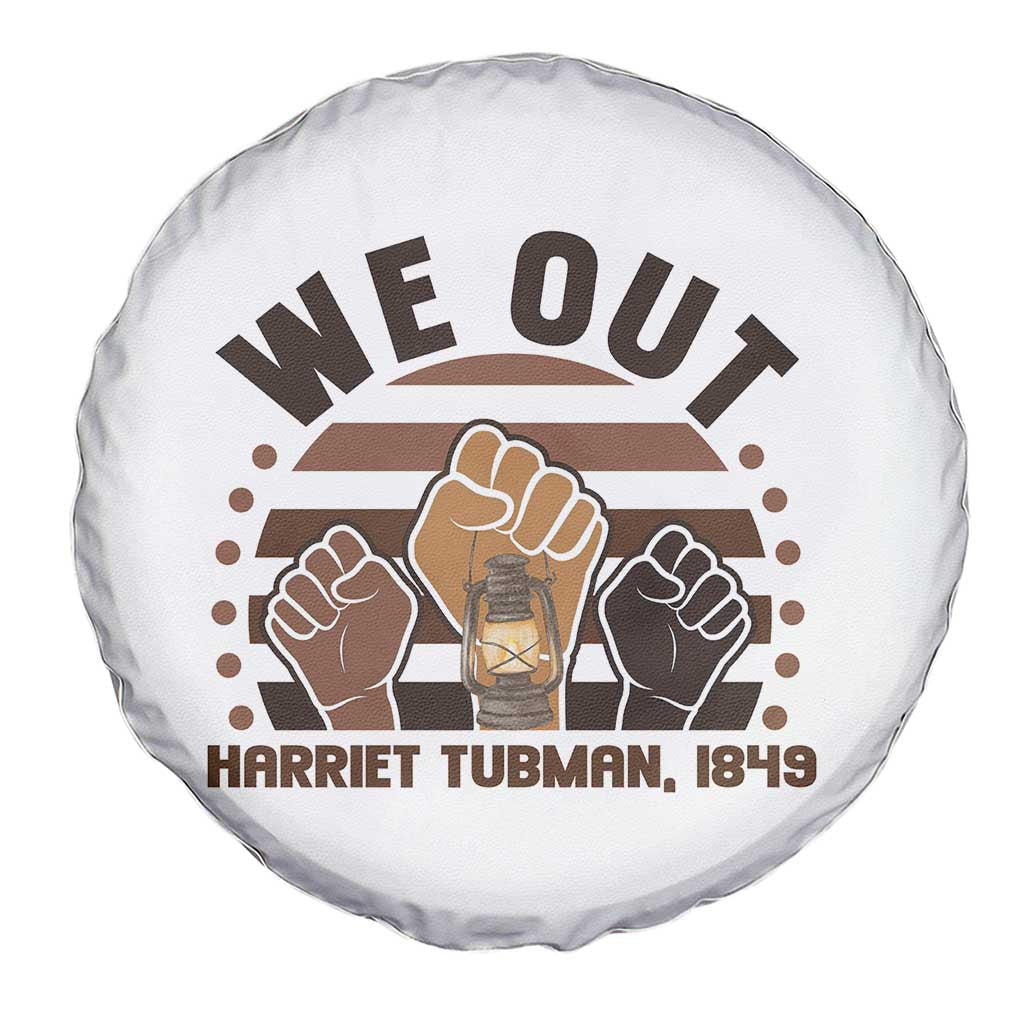 Harriet Tubman We Out 1849 Spare Tire Cover Vintage Sunset Black American Hero