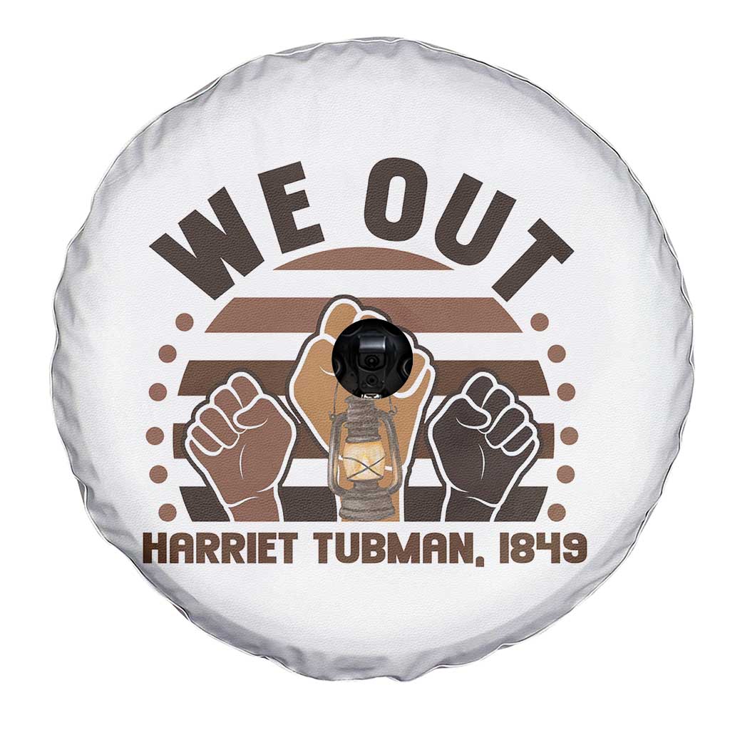 Harriet Tubman We Out 1849 Spare Tire Cover Vintage Sunset Black American Hero