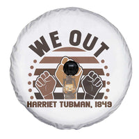 Harriet Tubman We Out 1849 Spare Tire Cover Vintage Sunset Black American Hero