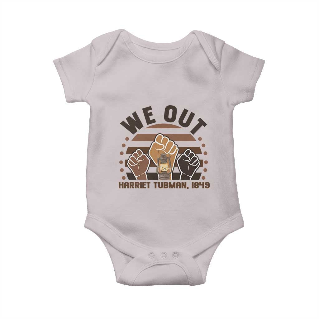 Harriet Tubman We Out 1849 Baby Onesie Vintage Sunset Black American Hero
