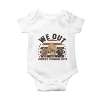 Harriet Tubman We Out 1849 Baby Onesie Vintage Sunset Black American Hero