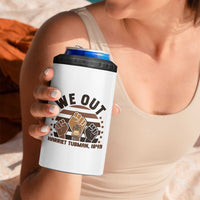 Harriet Tubman We Out 1849 4 in 1 Can Cooler Tumbler Vintage Sunset Black American Hero