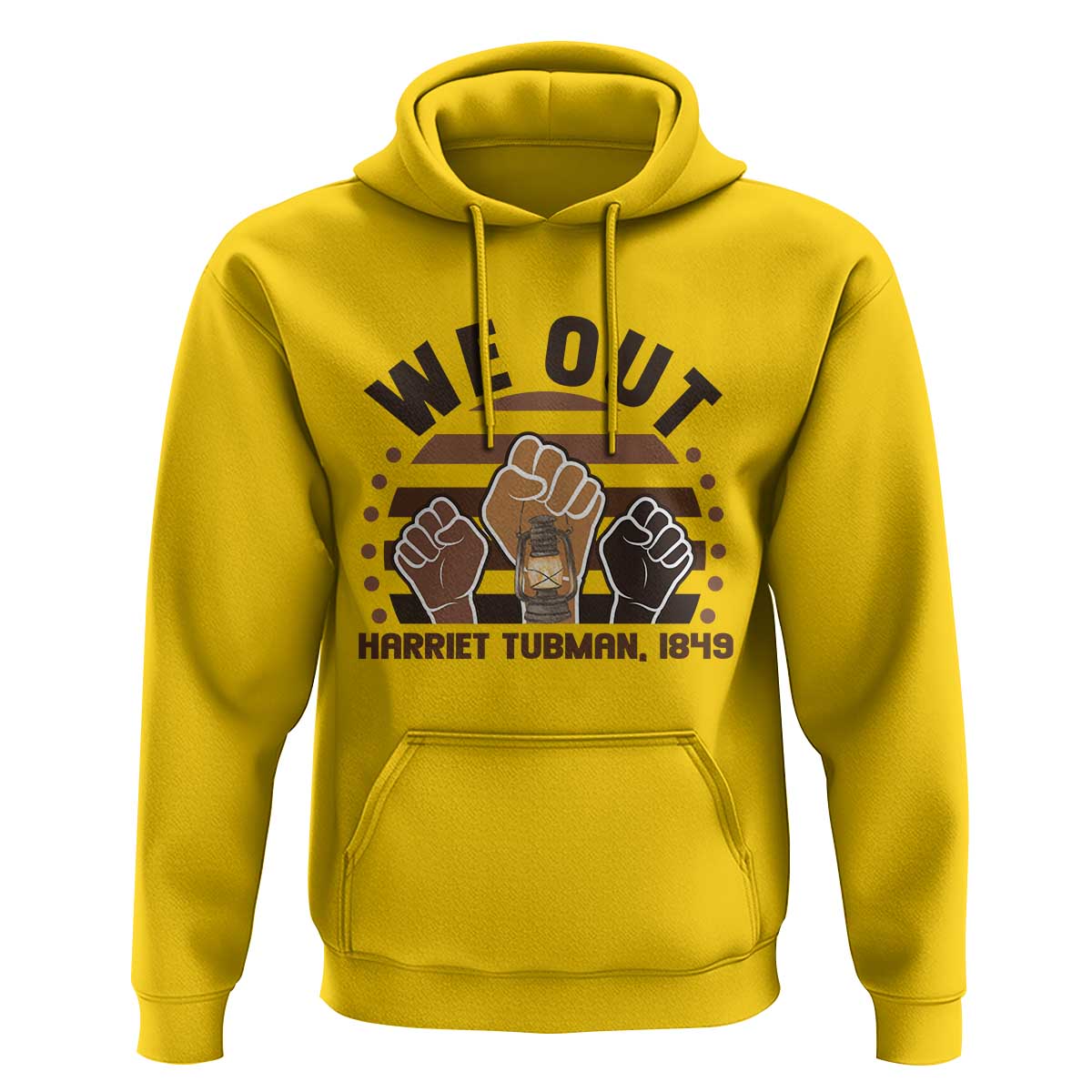 Harriet Tubman We Out 1849 Hoodie Vintage Sunset Black American Hero